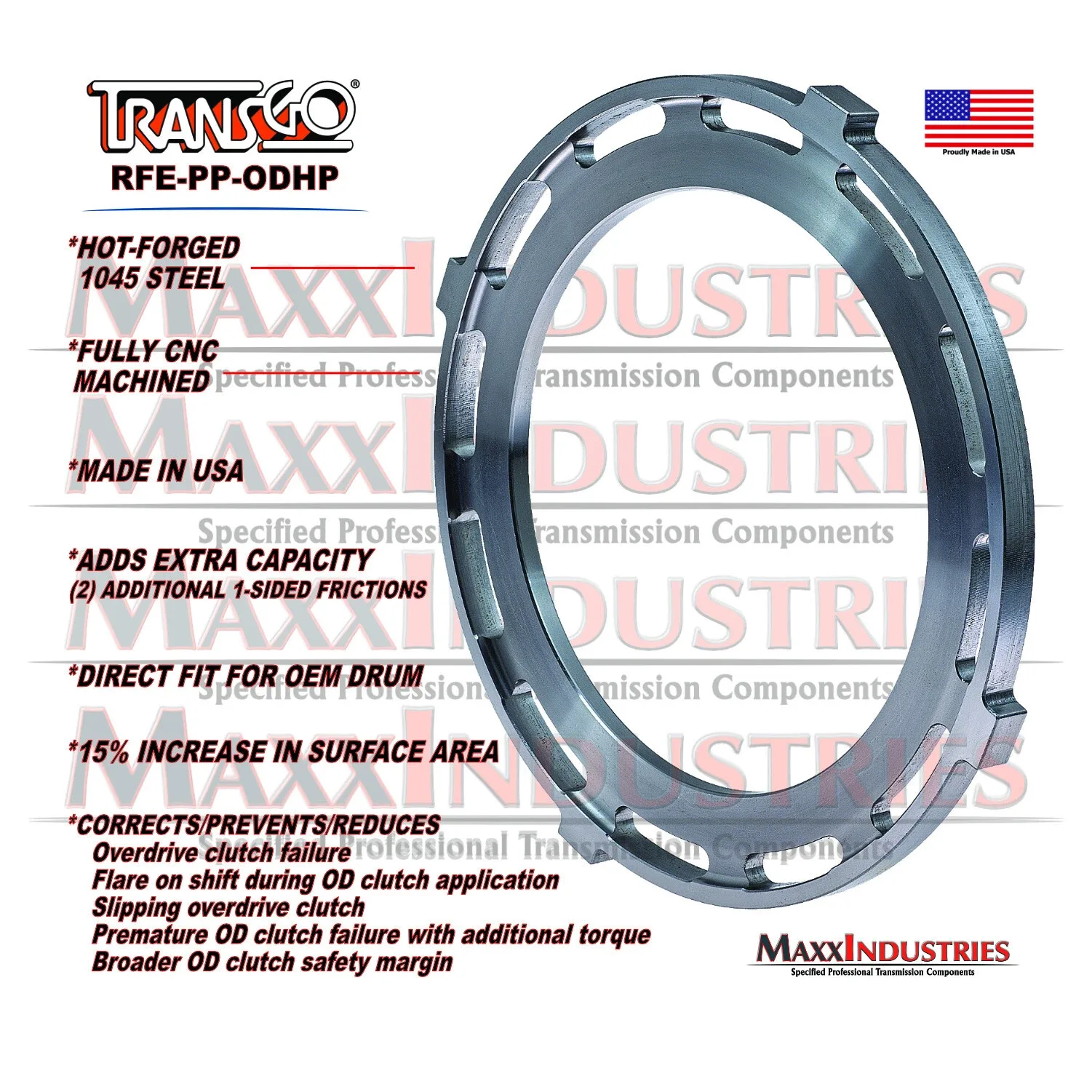 68RFE Pressure Plate Hi‑Capacity OD/UD Clutch Combo RFE-PP-ODHP image 4