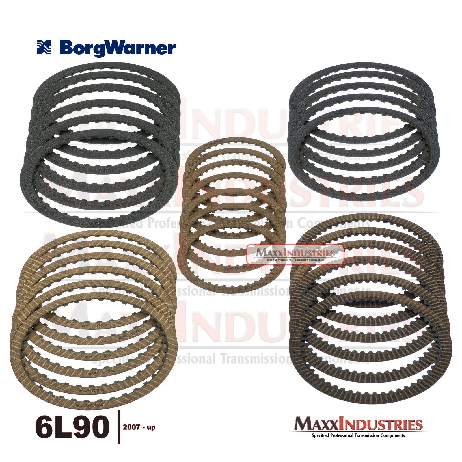 BorgWarner 34354KIT Friction Clutch Plate Kit for GM 6L90 (2010+) image 2