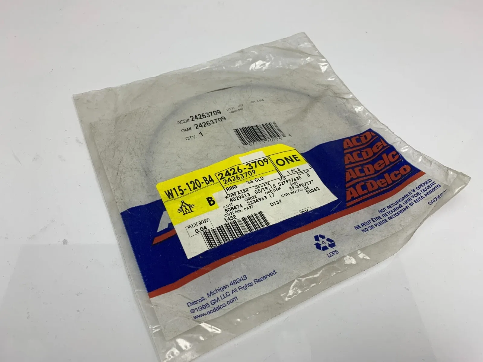 GM 24263709 Automatic Transmission 2-6 Clutch Spring Retaining Ring