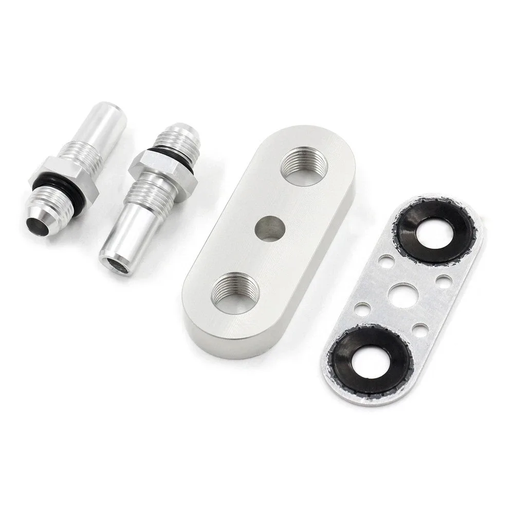 2x Transmission Cooler Line Adapter Plate for 6L80E / 6L90E / 8L90E with -6AN Fittings image 2