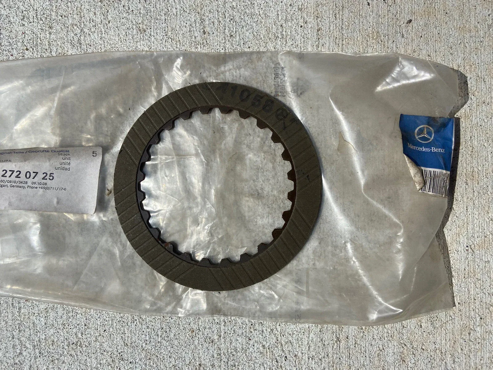 Mercedes-Benz Clutch Friction Plate 1402720725 for E320 C230 SL500 S500 E55 AMG C280 CLK320 SLK
