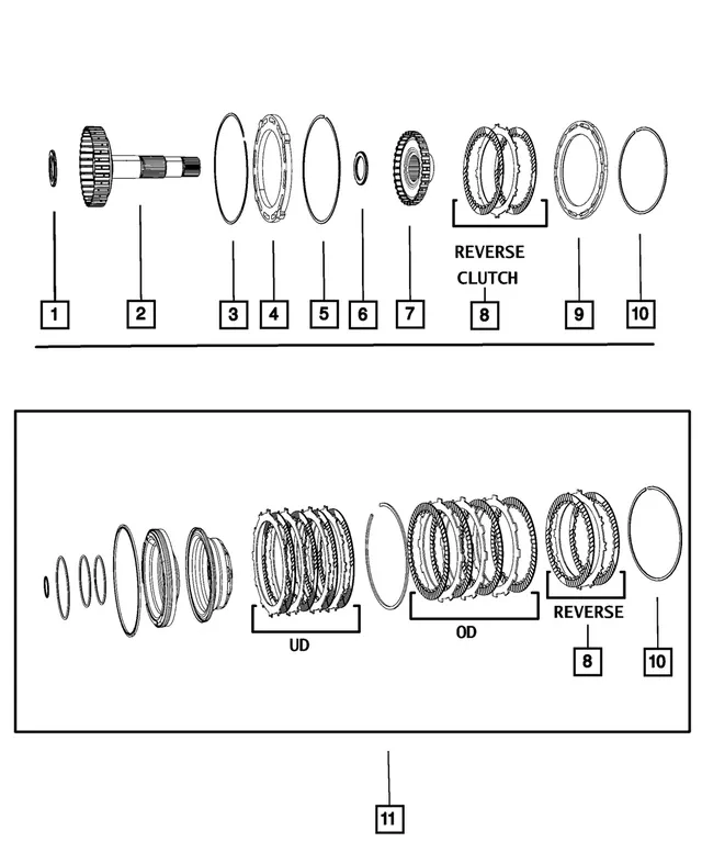 Mopar Transmission Clutch Reaction Plate 4799121 (MPN 04799121) image 2