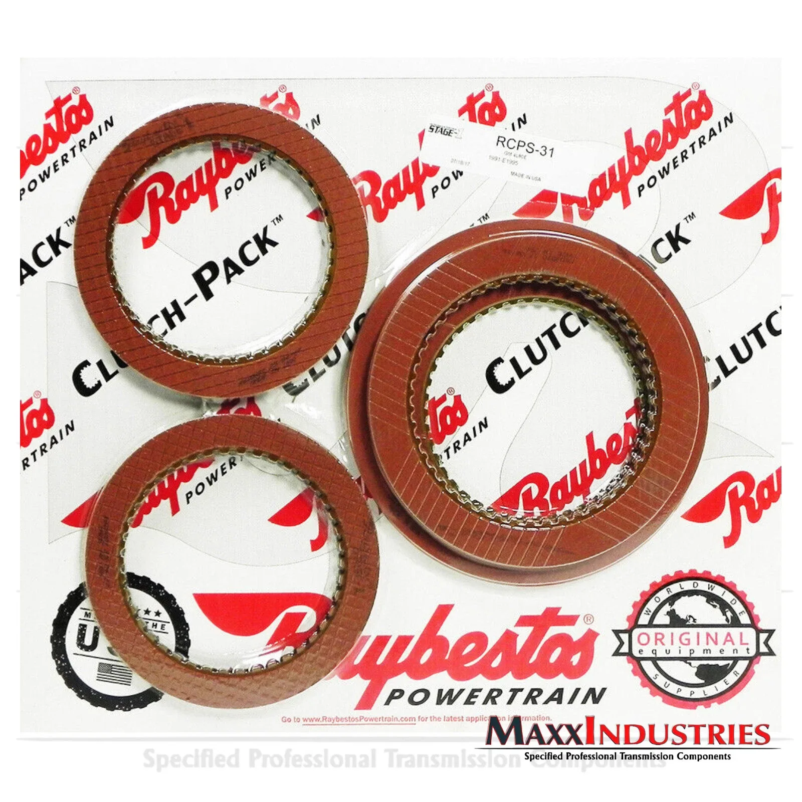 4L80E Transmission Friction Clutch Pack Stage-1 Raybestos RCPS-31 1991-E1995 image 2