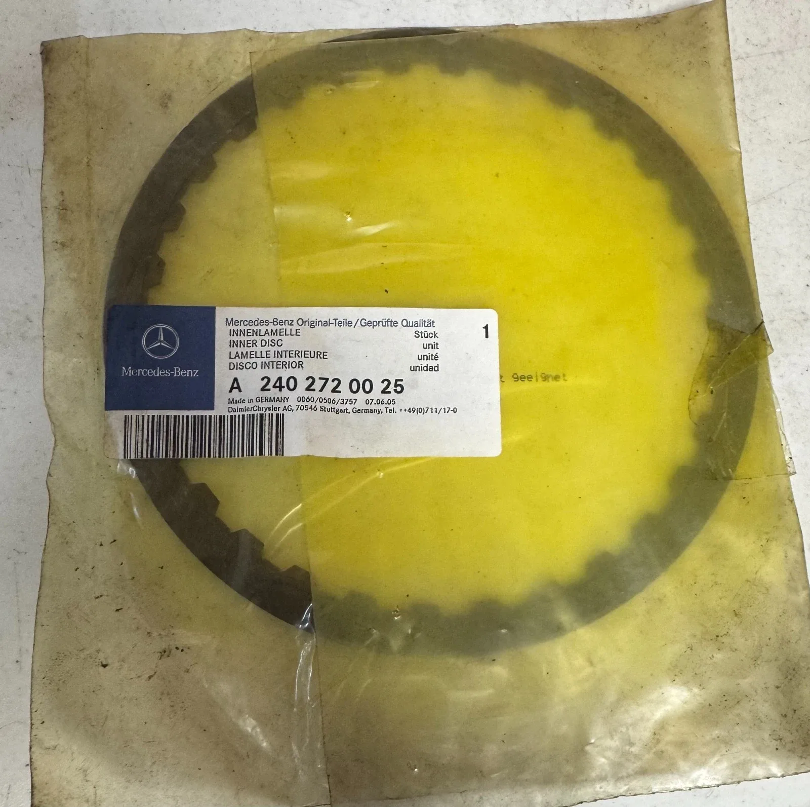 Transmission Clutch Friction Plate - 2011-2018 Mercedes-Benz (240-272-00-25-64)