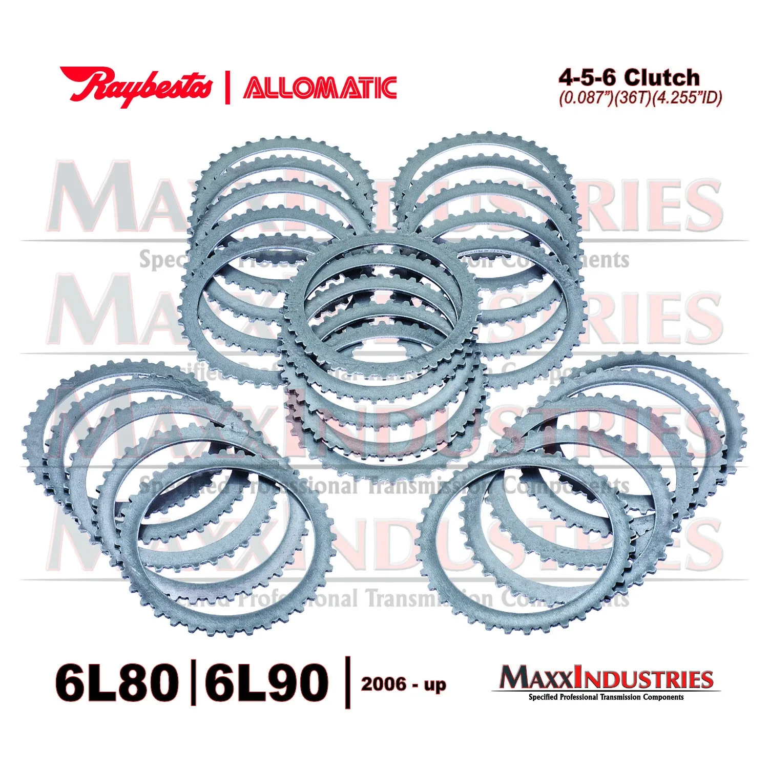 2006-UP 6L80/6L90 Transmission Steel Clutch Plates 25-Pack MPN 511186 image 2