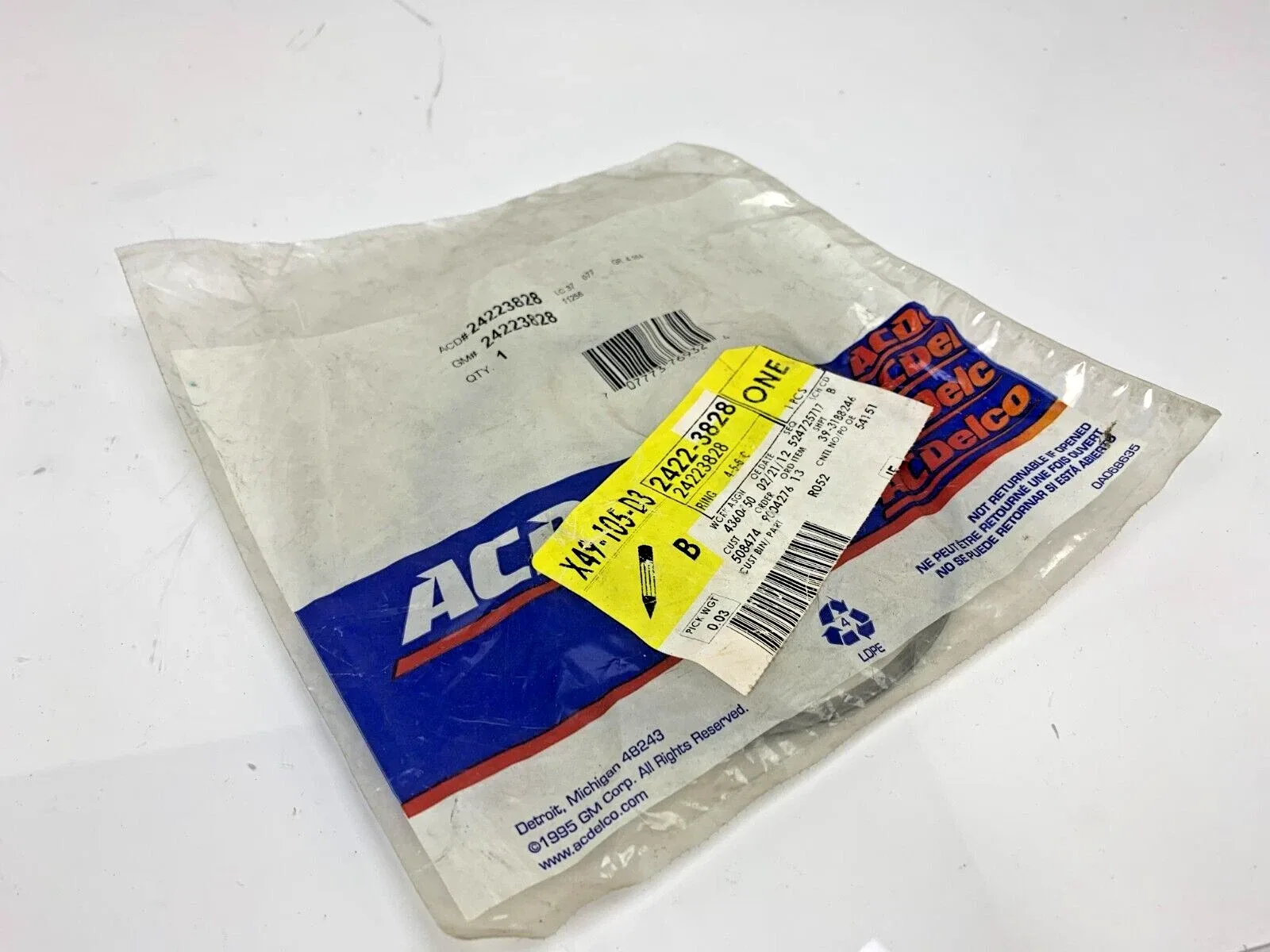 GM Transmission Clutch Backing Plate Retaining Ring MPN 24263705 (Supersedes 24223828)