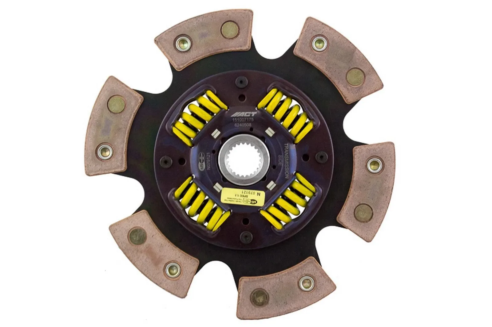 ACT 6240508 240mm Sprung 6-Pad Clutch Friction Plate, 23-Spline
