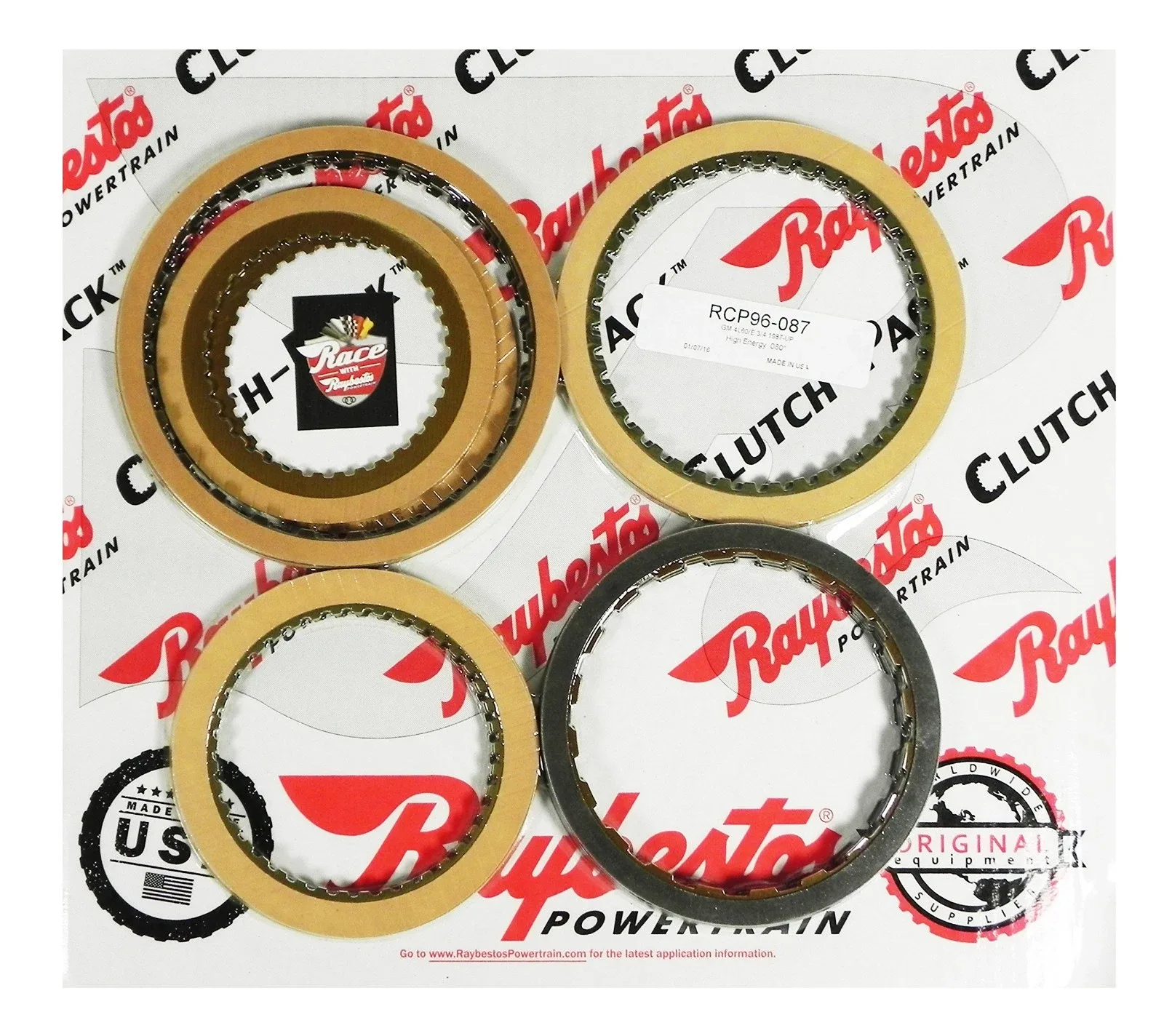 GM 4L60E 3-4 Clutch Friction Pack RCP96-087 image 2