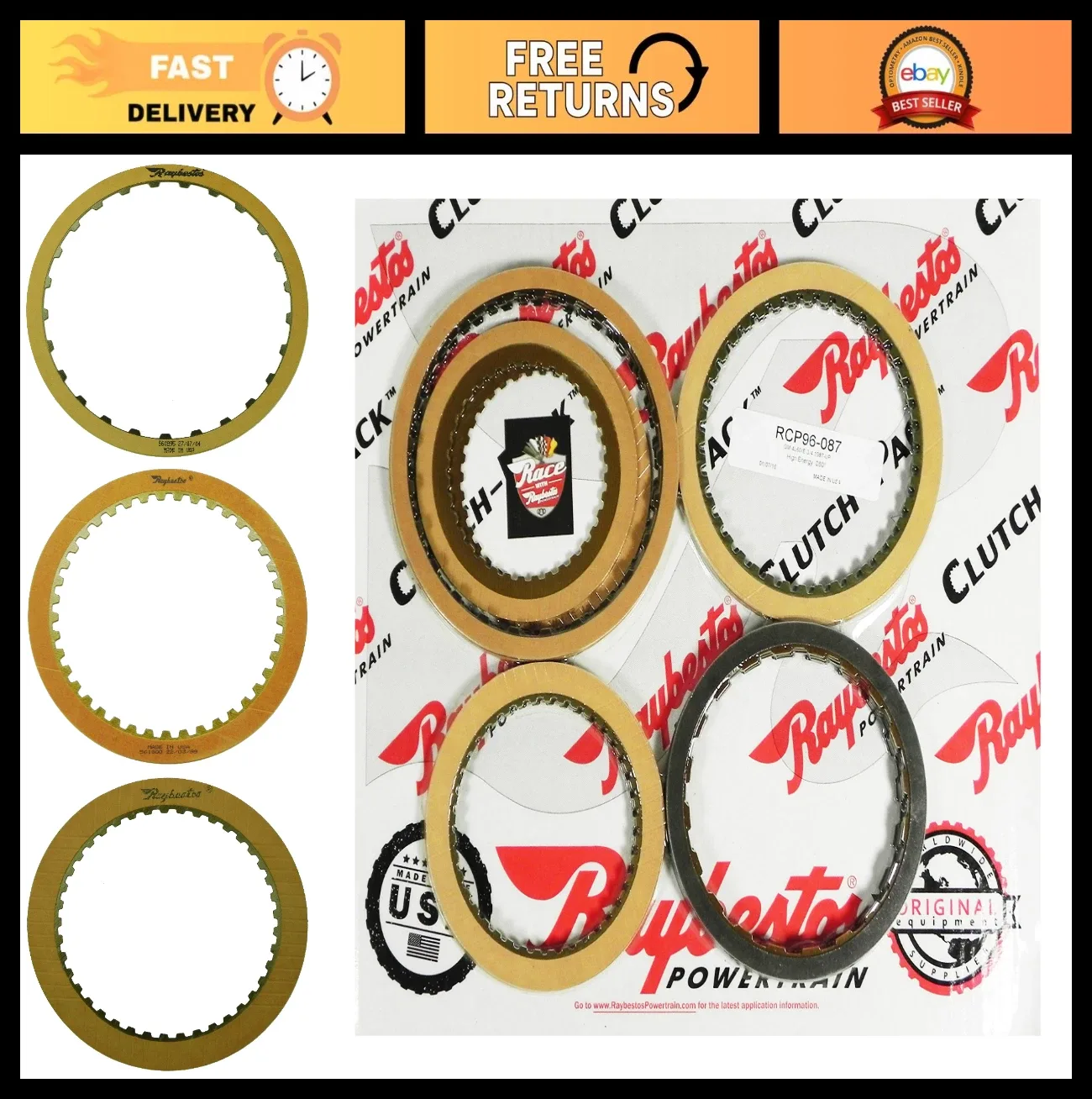 GM 4L60E 3-4 Clutch Friction Pack RCP96-087