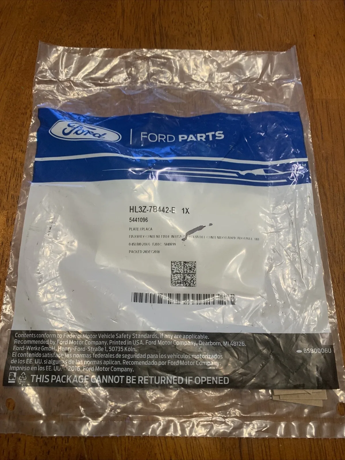 2017-2020 Ford F-150 / Mustang / Ranger Forward Clutch Steel Plate HL3Z-7B442-E image 3
