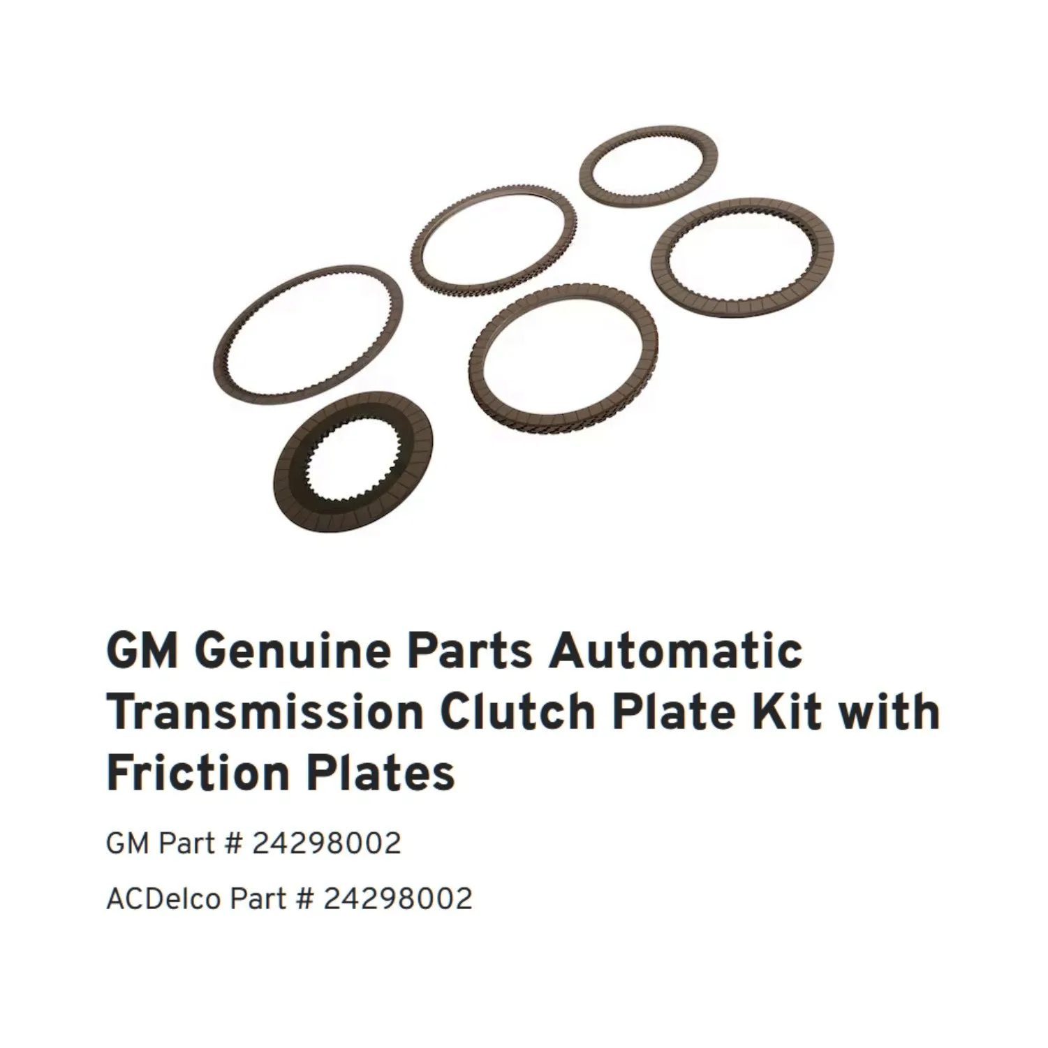 2020-up Chevrolet Silverado 10L1000 Clutch Plate Kit D216119A image 2