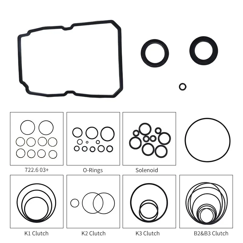 Mercedes-Benz 722.6 Transmission Rebuild Kit (W5A330 / W5A580) - Master Gasket & Clutch Plates image 3