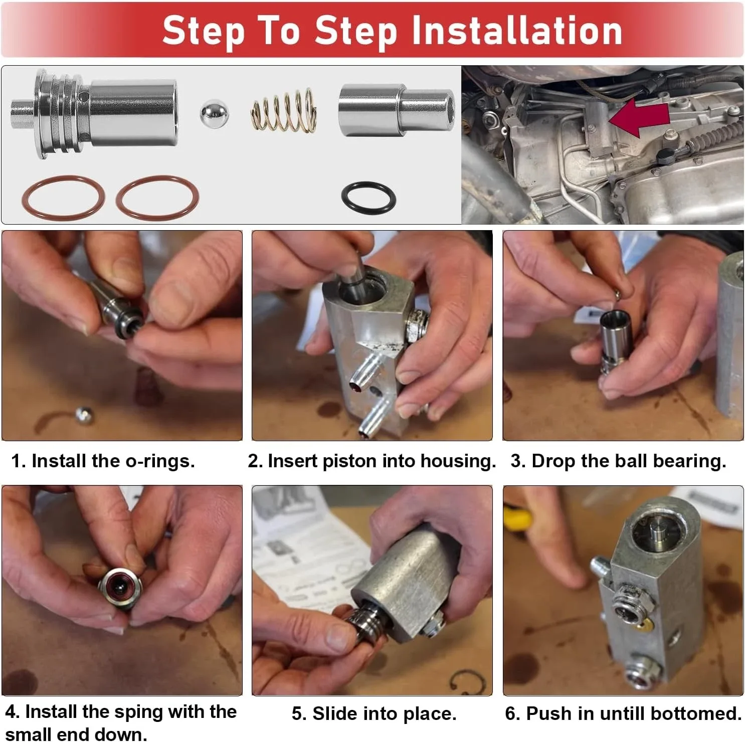 2014-Up Cooling System Upgrade Repair Sleeve for 6L80/6L90/8L90/10L90 STL010 image 4