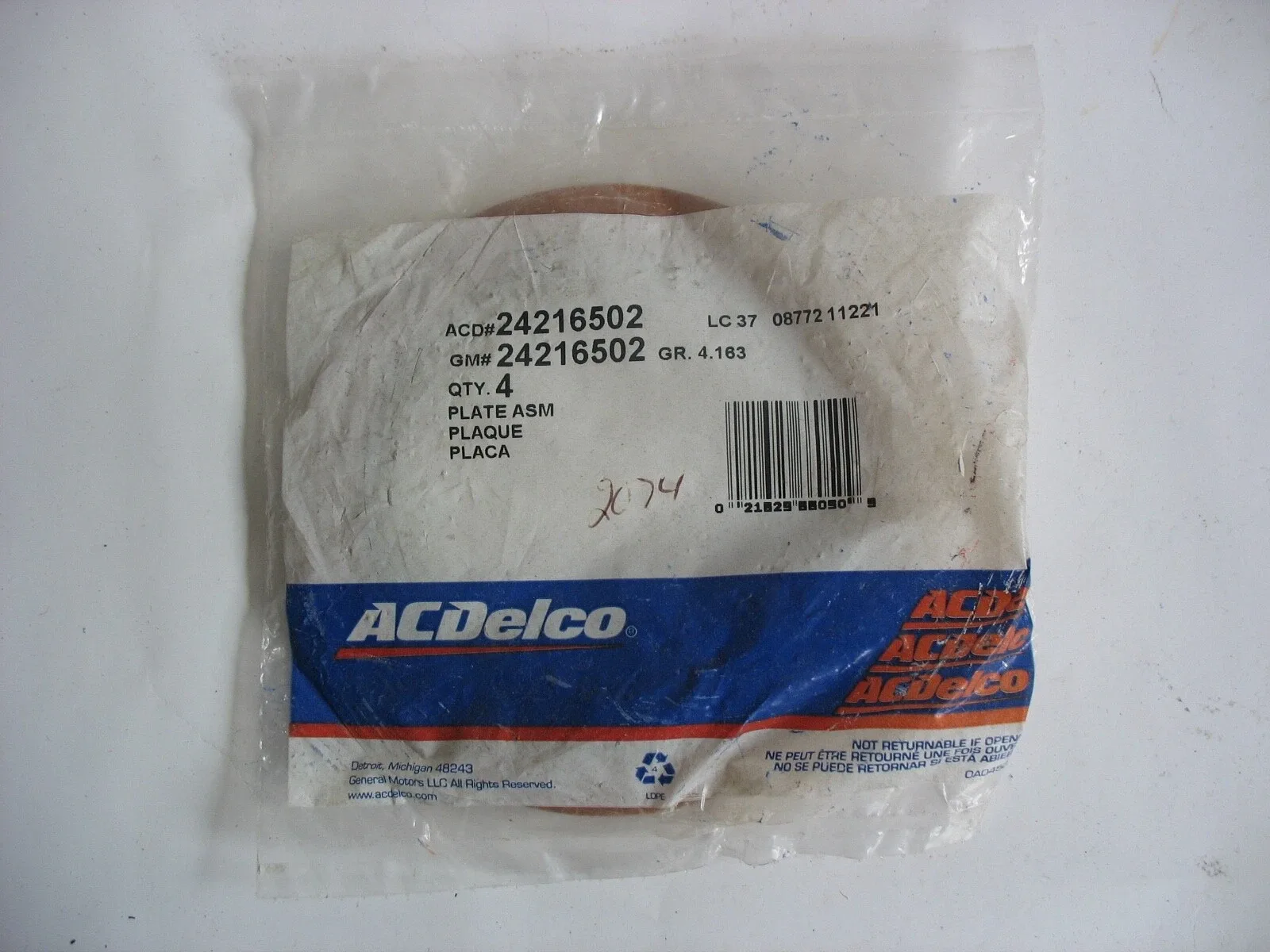 GM 24216502 Auto Transmission Clutch Plate (Qty.4) - New NOS
