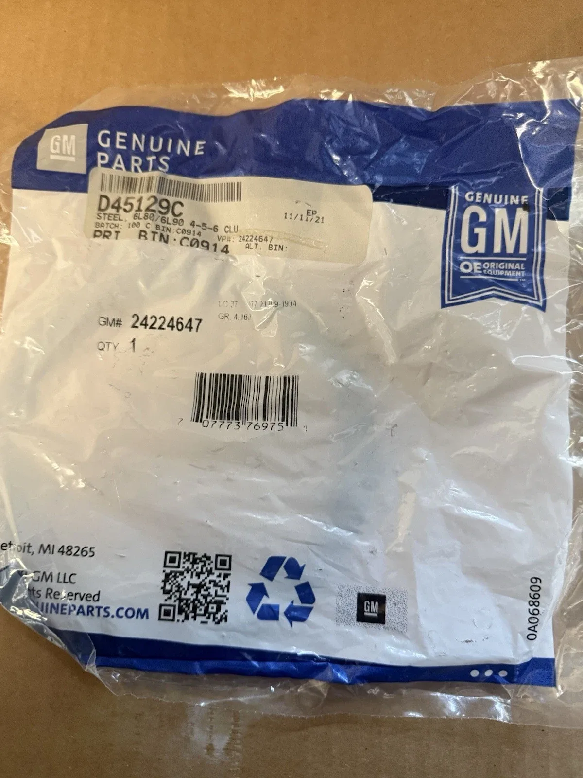 GM 24224647 Automatic Transmission Waved 4-5-6 Clutch Plate