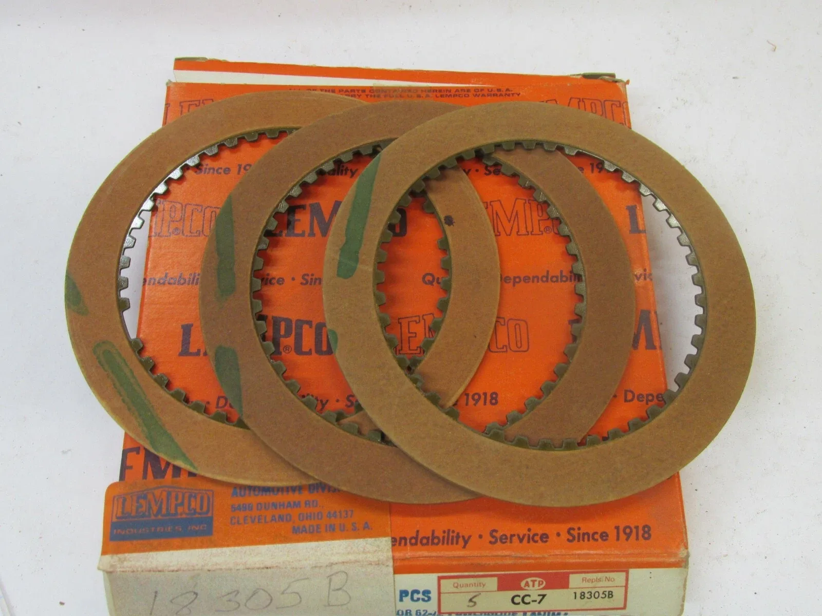 1962-1973 Powerglide High Clutch Friction Plate MPN 18305B