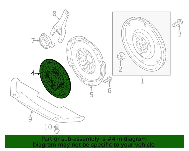 Subaru Clutch Friction Plate 30100AA870 — Crosstrek/BRZ/Forester/Legacy/Outback image 4