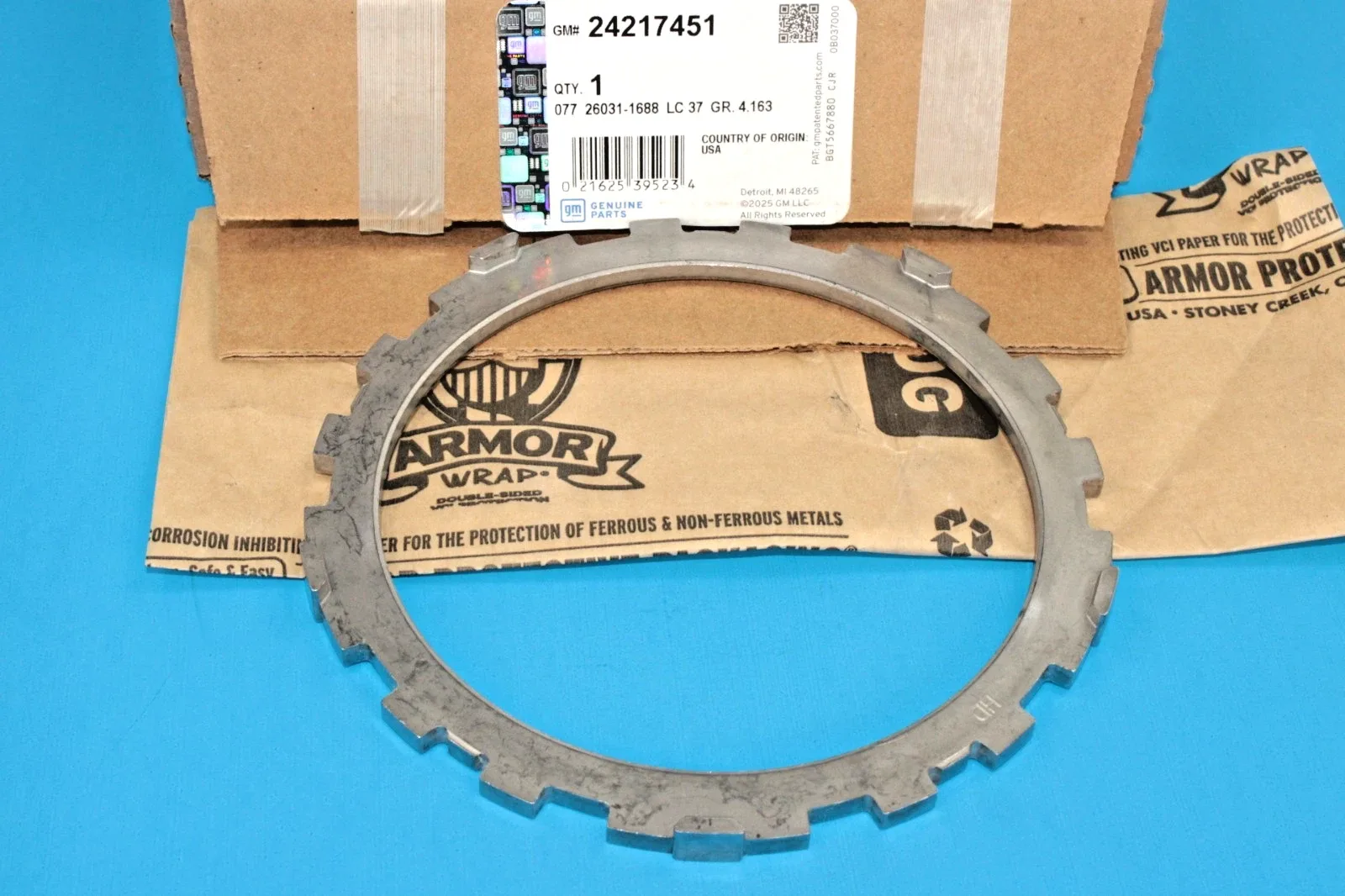 GM 4L60E / 4L65E 3-4 Clutch Apply Plate 24217451 - 5 Tangs, .214" image 2