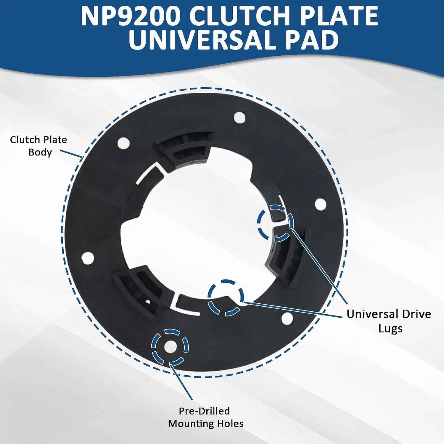 NP9200 Universal 5" Clutch Plate Pad Driver – Swess M/N 1 image 3