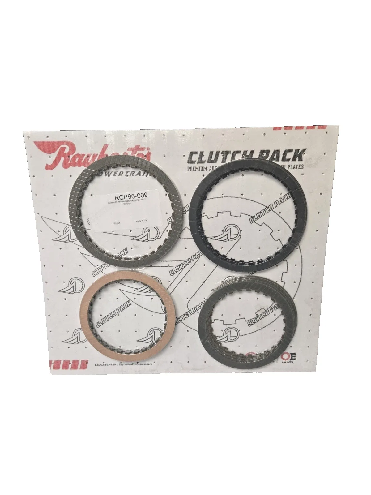 Raybestos Clutch Pack for Dodge A604/606/42RLE Transmissions RCP96-009