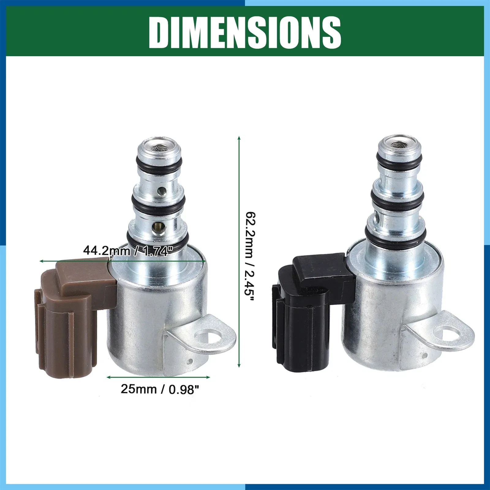 Transmission Shift Control Solenoid for Honda - carpopart Pack of 2 image 3