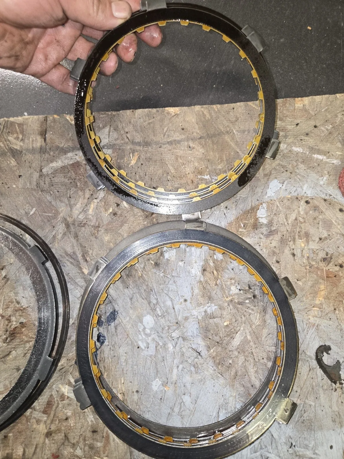 GM Powerglide Reverse Clutch Pressure Plate Snap Set OEM image 4