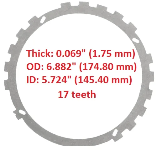 Low/Reverse Clutch Steel Plate for TH-700-R4 / 4L60E – 77105AK-5 image 2
