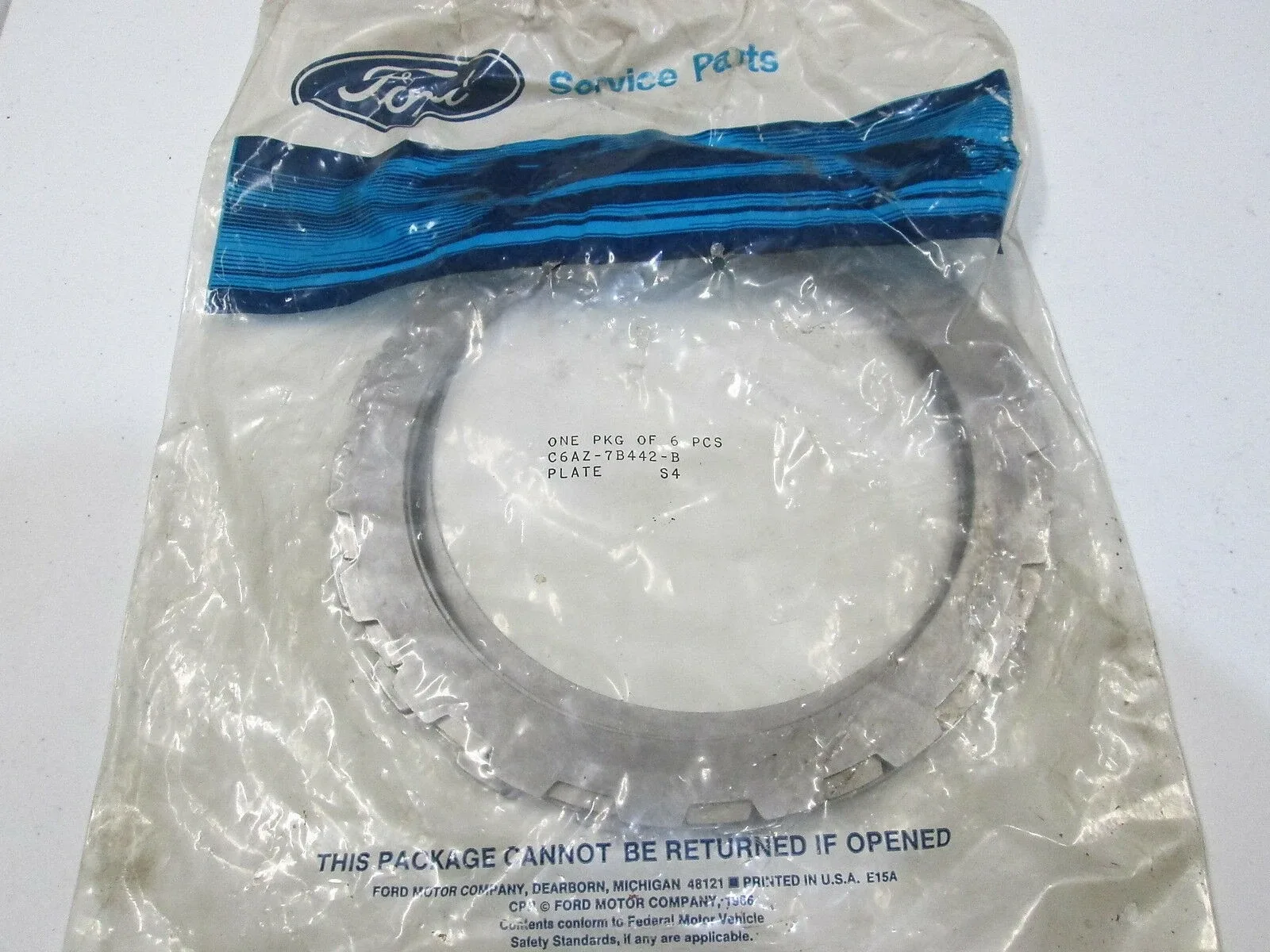 Ford C6 Transmission Reverse Clutch Steel Plate C6AZ-7B442-B-6