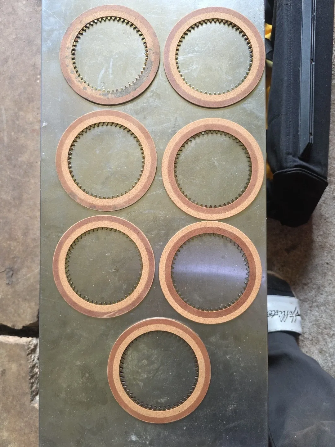 Clutch Friction Plate Set of 7 for GM Hydramatic / Packard Ultramatic - MPN 7117 image 2
