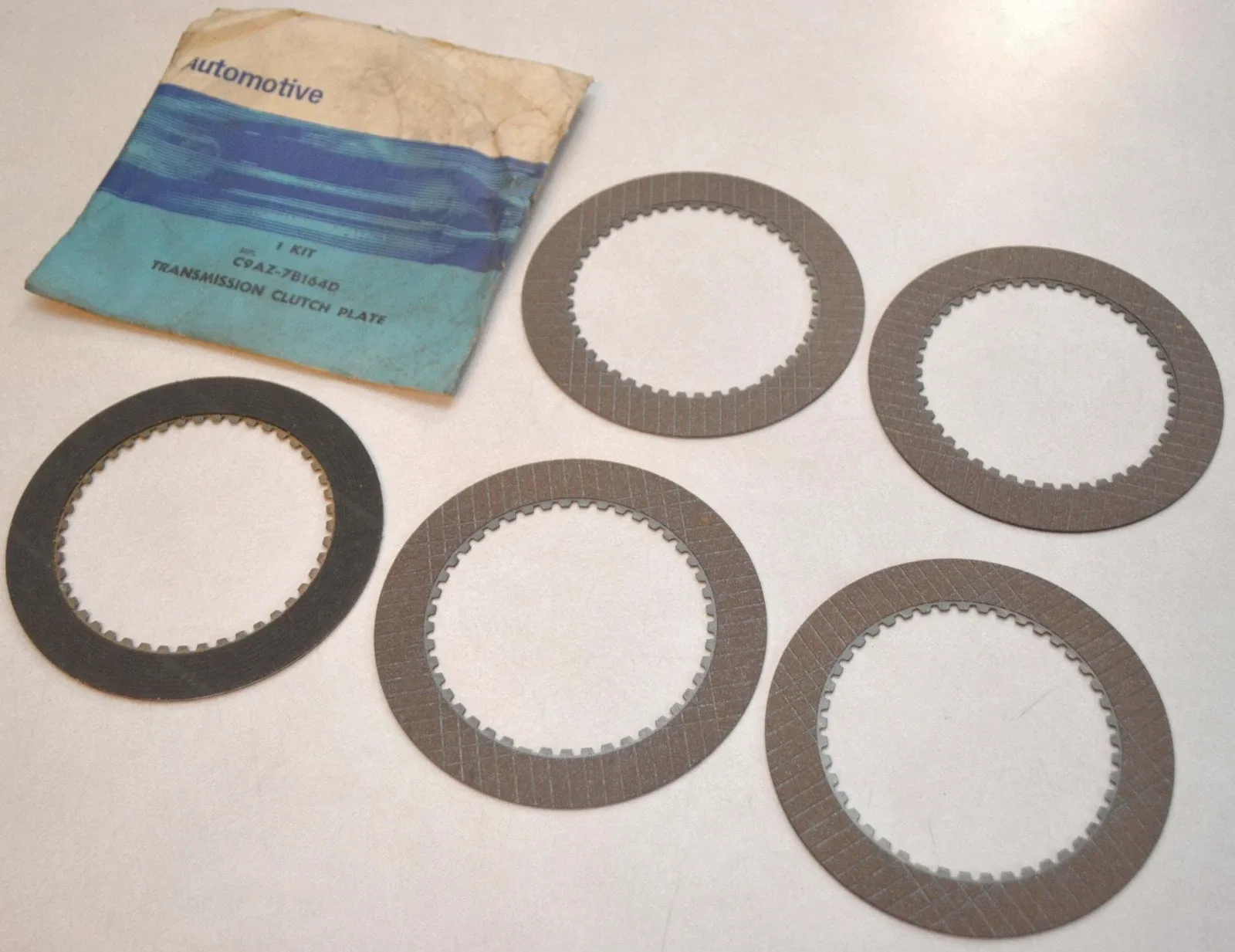 1969-1972 Ford/Mercury Automatic Front Clutch Plate Kit C9AZ-7B164-D (5pcs, NOS) image 2