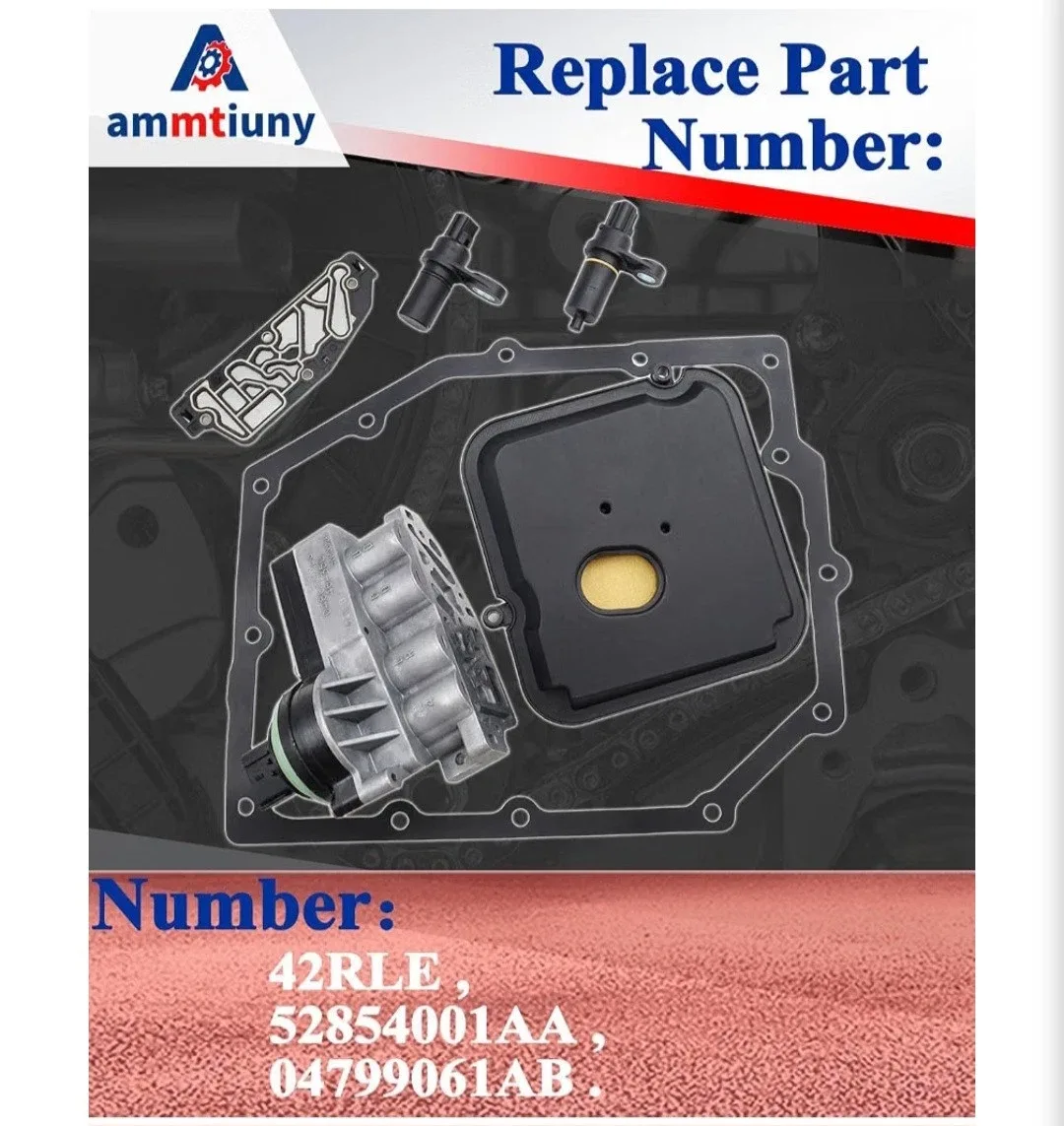 42RLE Transmission Shift Solenoid Block Kit & Filter 52854001AA 04799061AB image 2