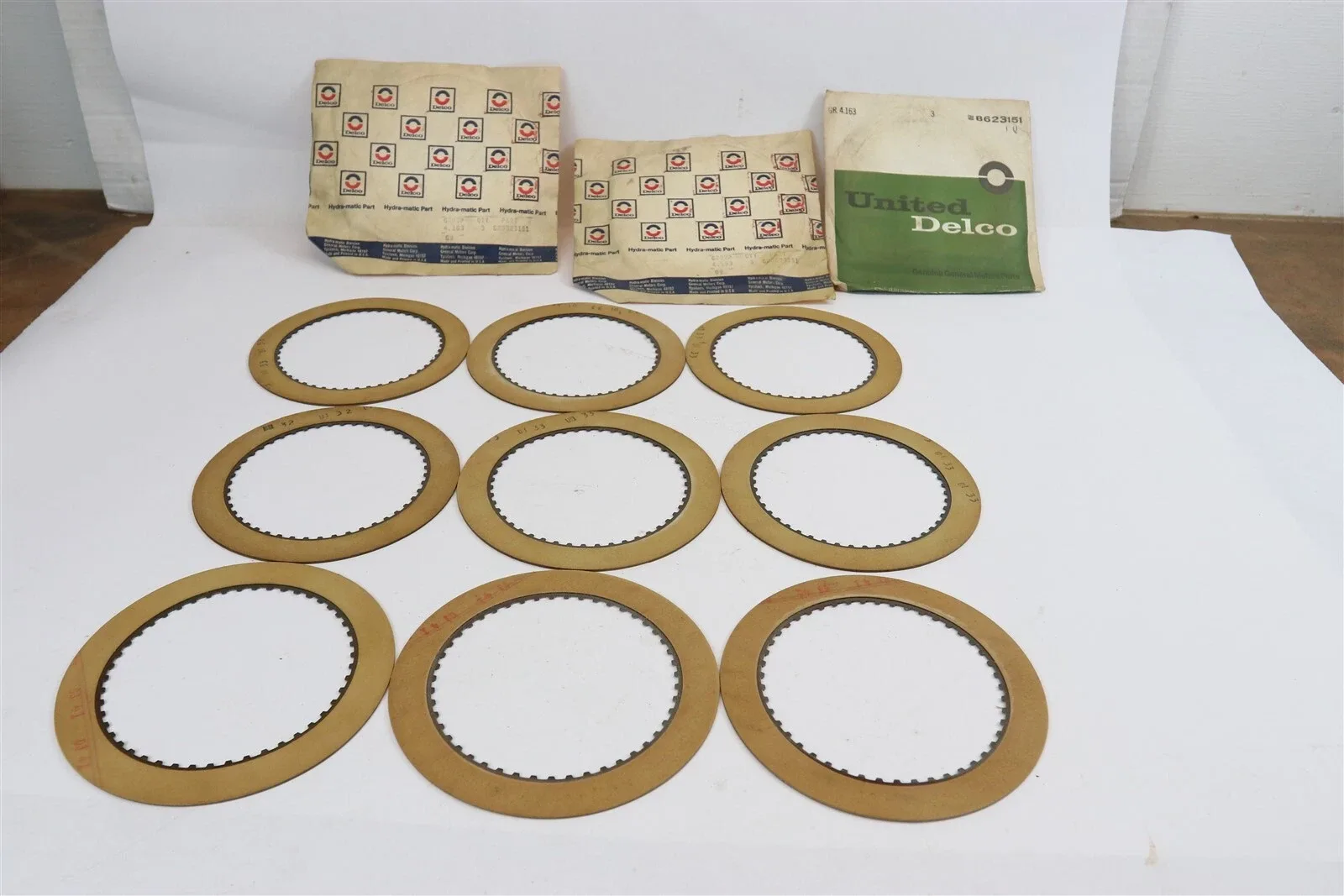 1965-1977 GM TRANSMISSION INTERMEDIATE CLUTCH PLATS LOT 3 KITS  NOT OEM #8623151