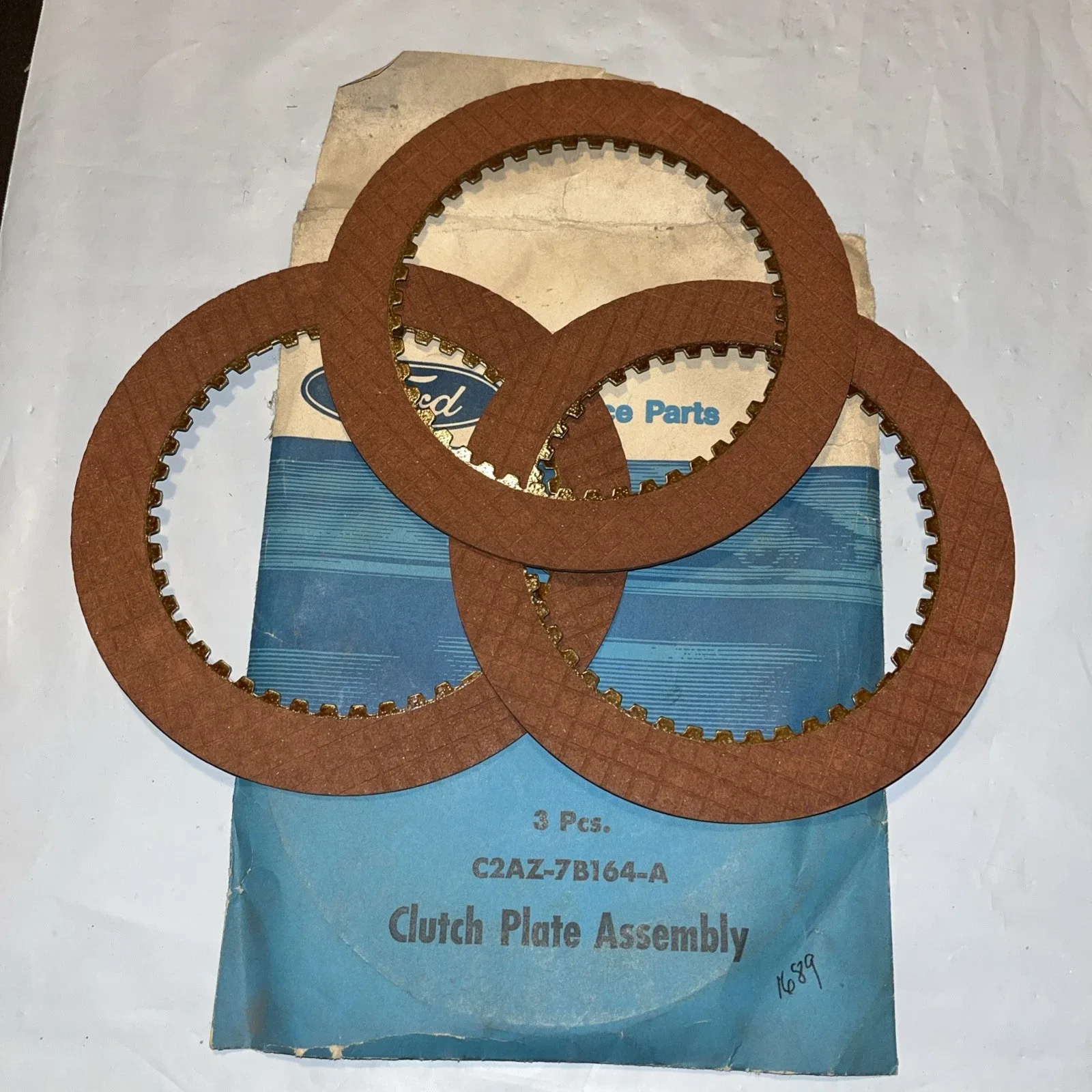 Genuine Ford C2AZ-7B164-A Clutch Plate-package Of 3-NOS Free Shipping