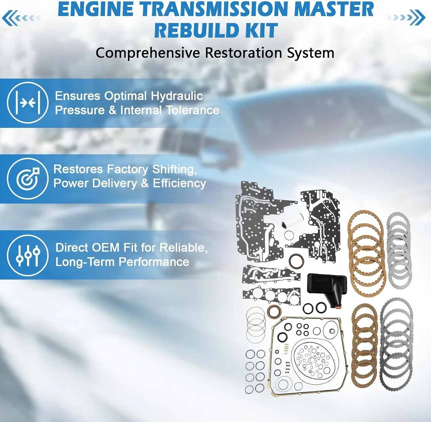 Audi 7-Speed DL501 (0B5) Transmission Master Rebuild Kit T19800B image 4