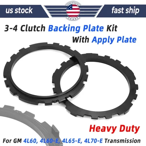 Heavy Duty 3-4 Clutch Backing Plate Kit &Apply Plate For 4L60 4L70E Transmission