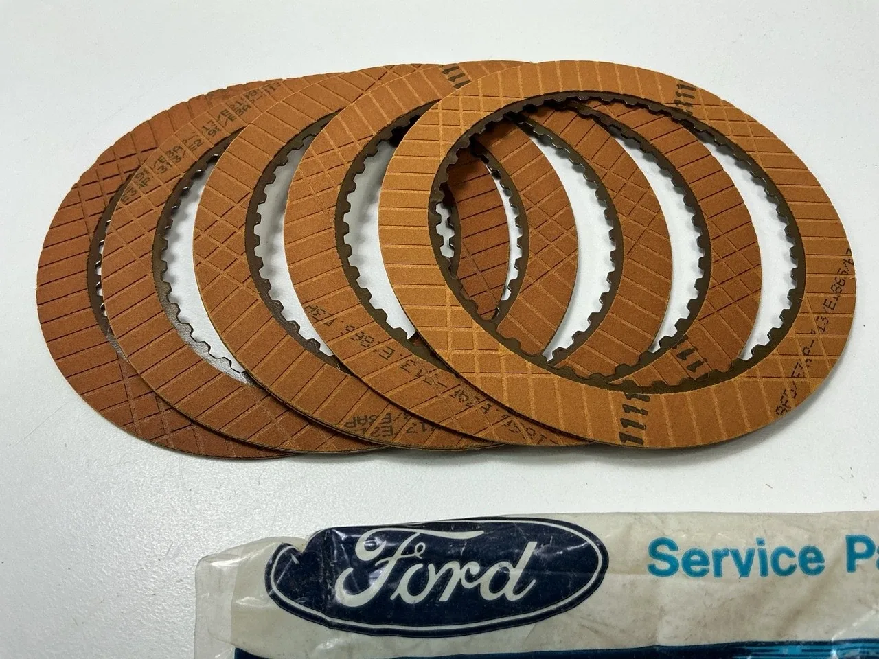 (5) Ford E0AZ-7B164-C Automatic Trans Friction Clutch Plate AOD AODE 4R70W 4R75W