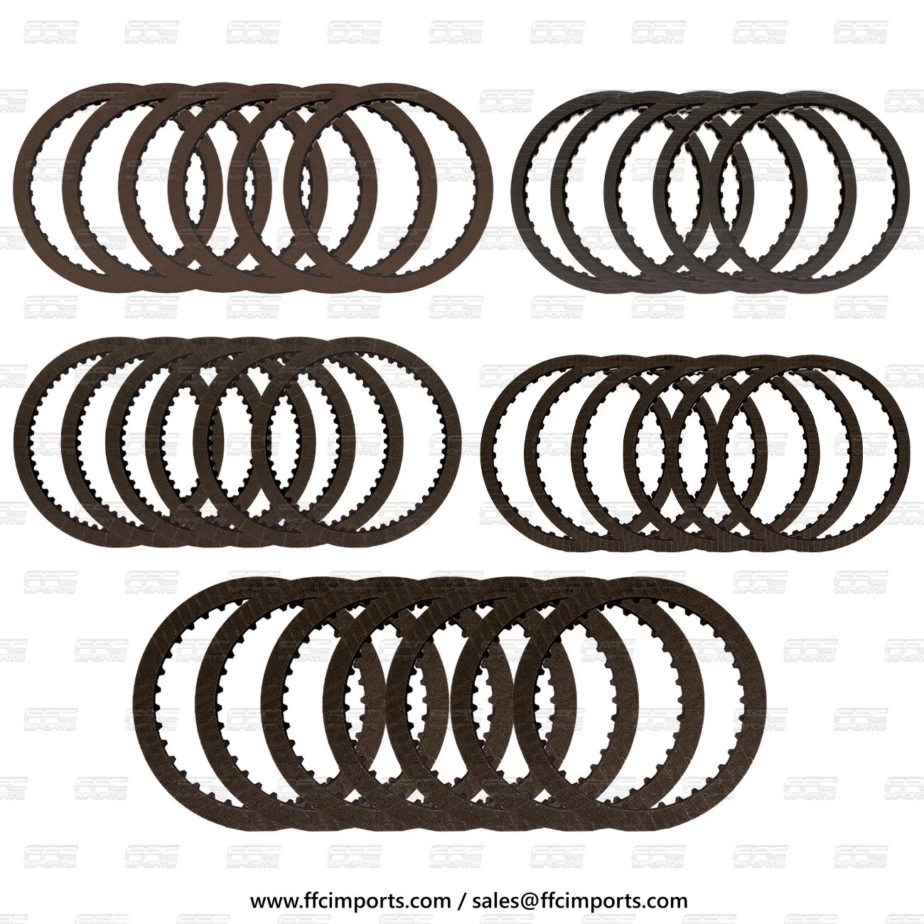 6L90 6L80 Transmission FRICTION CLUTCH PLATE KIT 06-UP for Suburban Express CTS