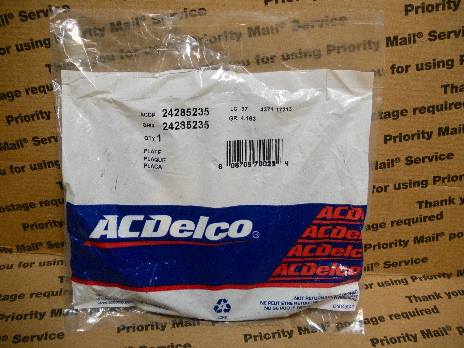 AcDelco GM OE Automatic Transmission 1-2-3-4-6-7-8-9-10-Reverse Clutch Plates image 2