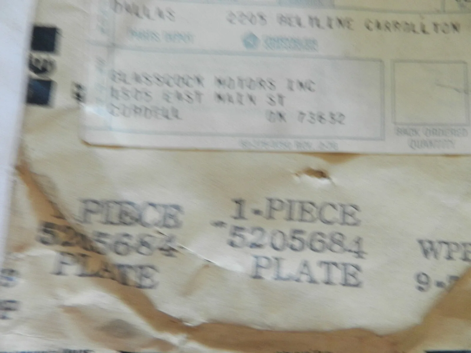 NOS Mopar Front Clutch Reaction Plate  '78-'80 "A404" Auto - P/N 5205684 image 3