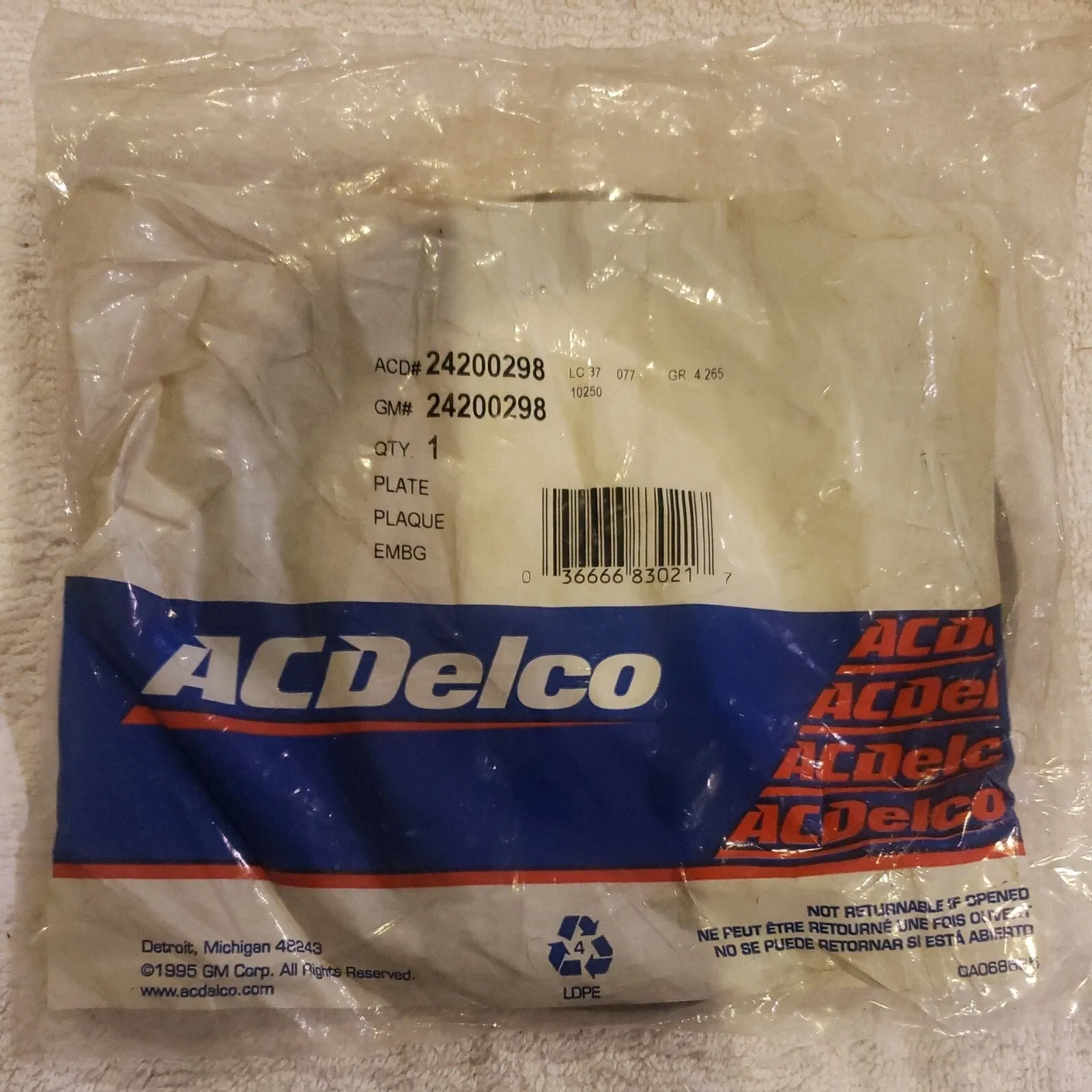 Automatic Transmission Clutch Wave Plate ACDelco GM Original Equipment 24200298