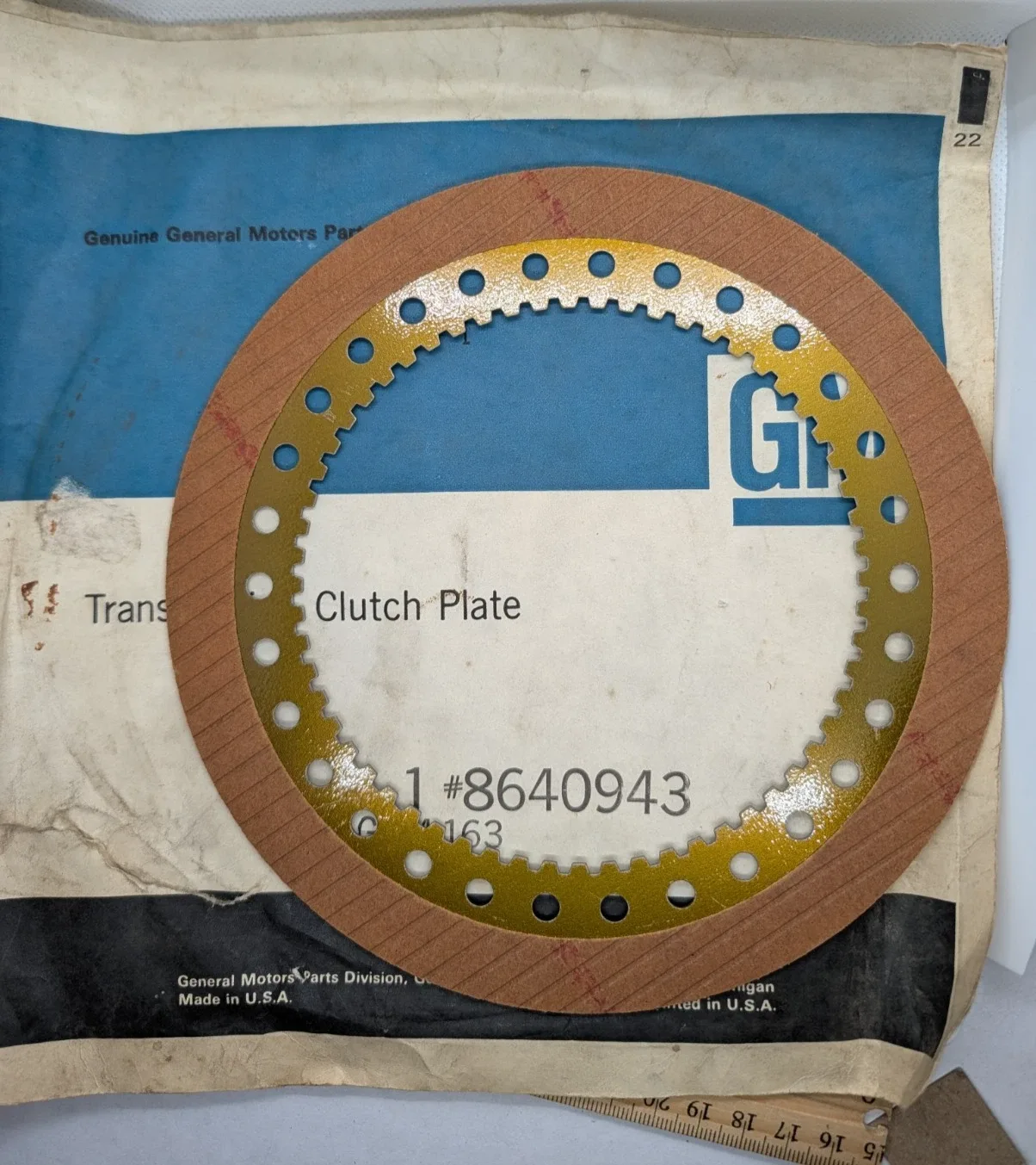 GM 8640943 Intermediate Clutch Plate for TH250 & TH350 image 2