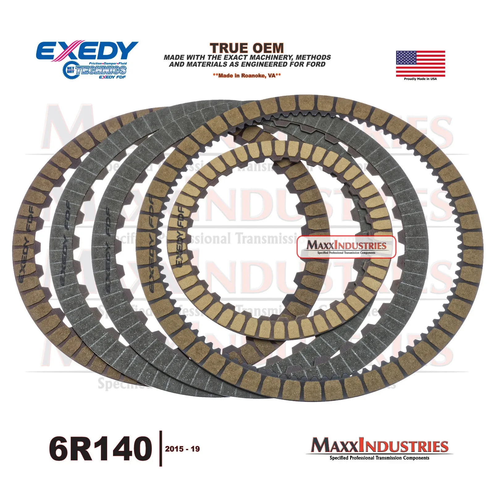 2015-up 6R140 Friction Clutch Kit (EXEDY EFK432) image 3