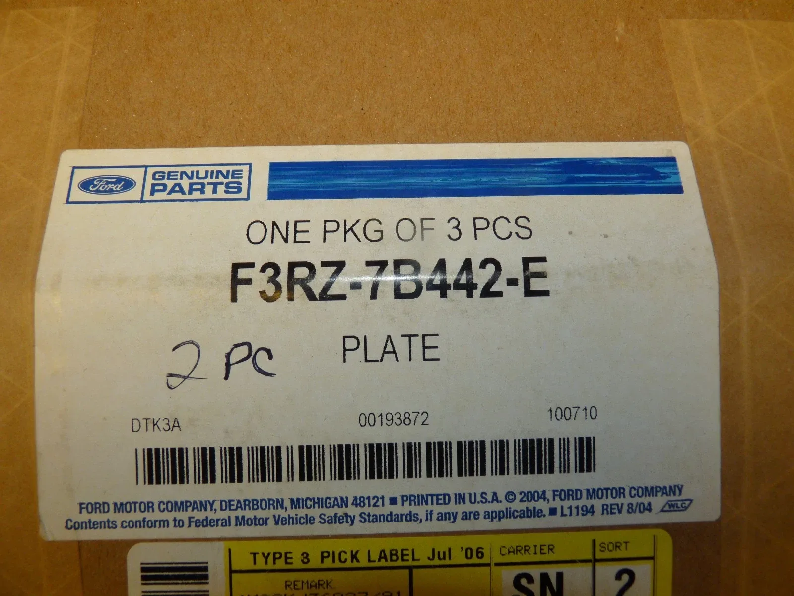 Ford Transmission Clutch Plates Variety Pack - F3RZ7B442E F2TZ7B442A XL3Z7B442CA XL3Z7B442BA image 3