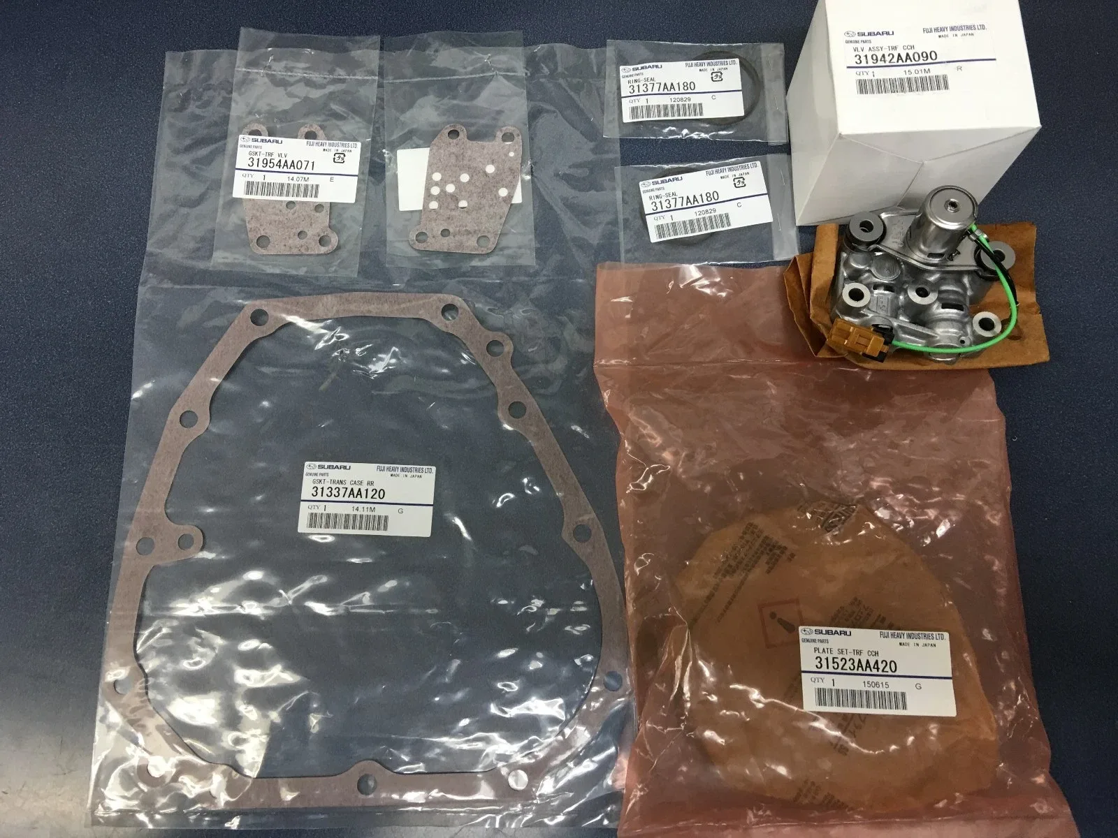 Subaru Transfer Clutch Plate & Valve Kit MPN 31942AA090 - Legacy/Impreza/Forester/SVX