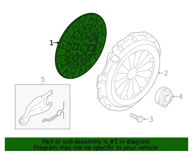 2014-2020 Mazda 3/6/CX-3/CX-30/CX-5 Transmission Clutch Friction Plate FZ21-19-580A image 2