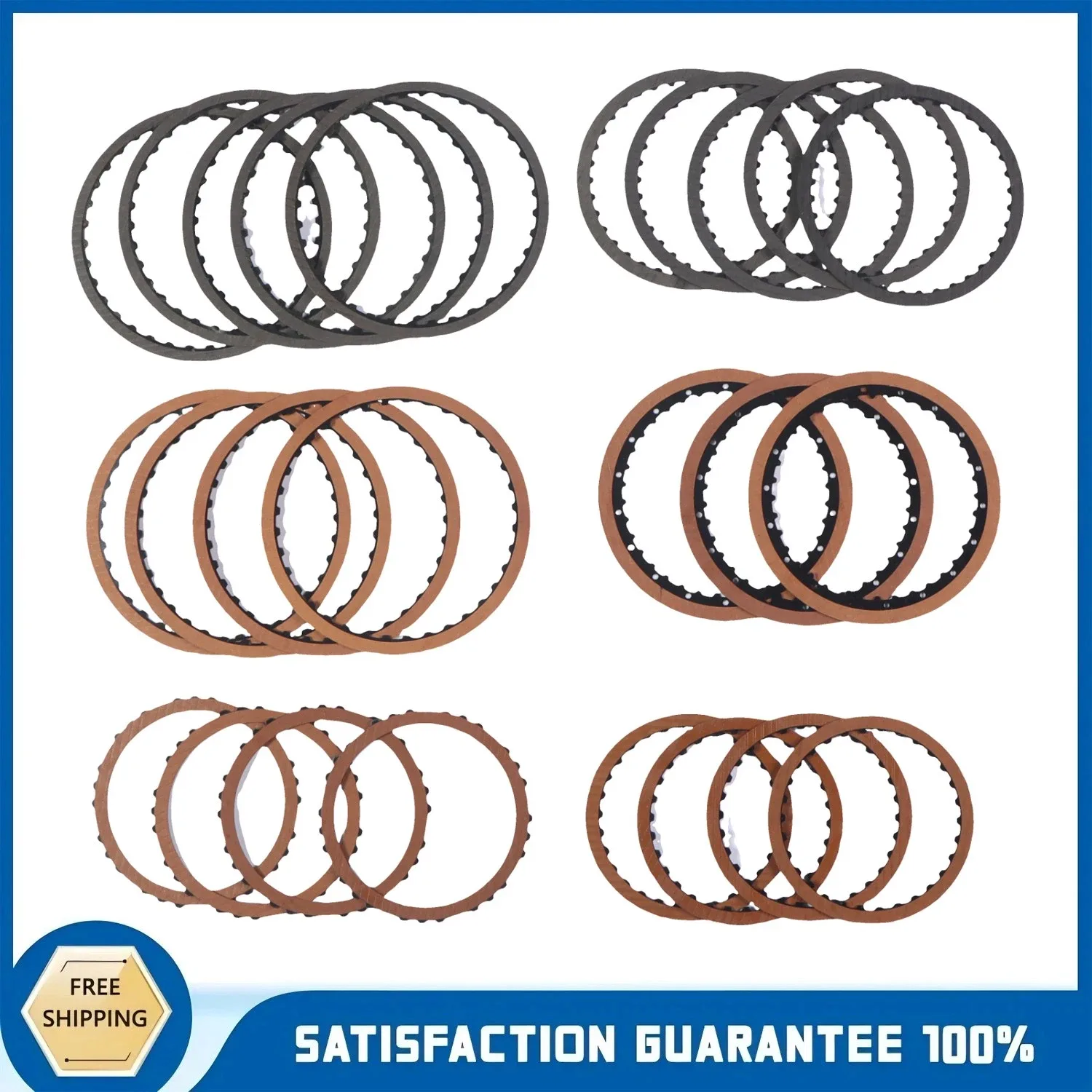 Clutch Friction Plate Kit for Sonata & Elantra — A6MF1/A6MF2/6F24 (SINOCMP)