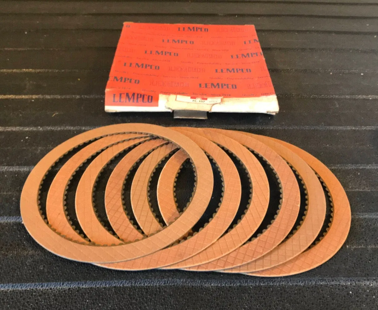 Lempco Clutch Plate Set (6) FC-107 / 36504 - Fits Ford C6 Transmission 1976-1996