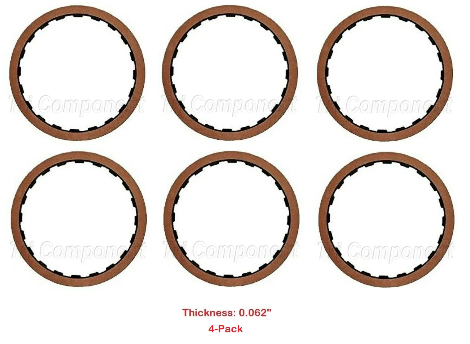 Friction Plate, 0.062" 3/4 Clutch, TH700R4 4L60E, 1993-Up, THM/TH-700-R4 8642174