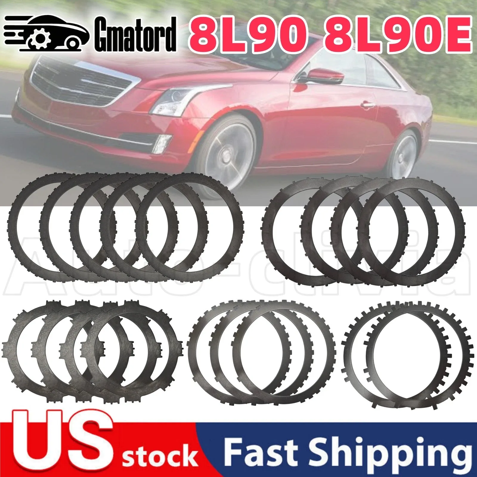 Gmatord 8L90/8L90E Transmission Clutch Steel Plate Kit for Cadillac ATS & Chevrolet
