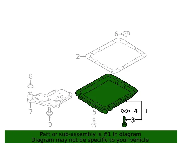 1996-2004 Nissan Transmission Oil Pan 31390-41X07 image 2